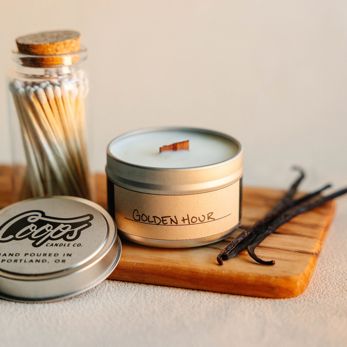 Golden Hour | Crackling Wood Wick Soy Candle