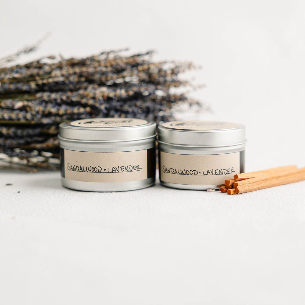 Sandalwood & Lavender | Crackling Wood Wick Soy Candle