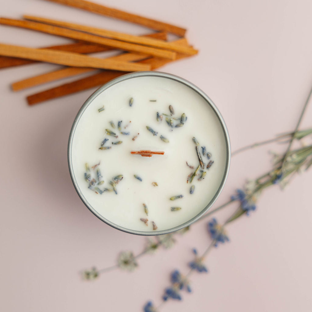 Sandalwood & Lavender | Crackling Wood Wick Soy Candle